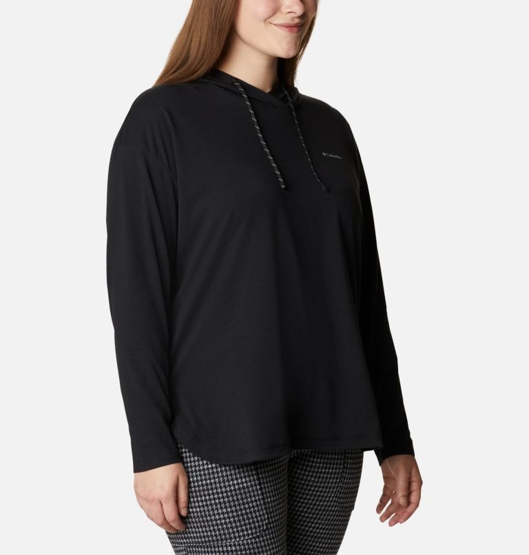 Columbia Sun Trek Pullover Hettegensere Dame Svarte | Plus Size 62579T